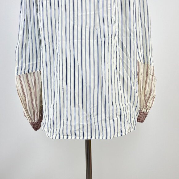 $455 NOWT See By Chloé Floral Stripe Top Blouse Size 38 - Picture 7 of 12